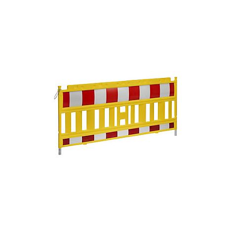 Schake  Barriera  plastica con strisce rifrangenti  giallo /