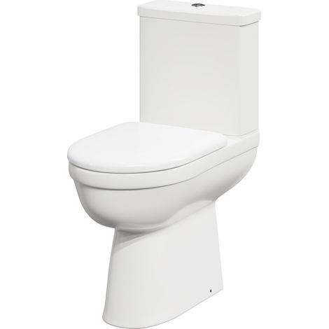 Wholesale Domestic Ideal Comfort Height Close Coupled Toilet with Soft Close Toilet Seat (1/5)