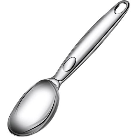Eiskugelportionierer aus silbernem Edelstahl (1/5)