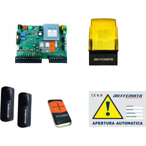 Kit Start Per Cancello Scorrevole Porta Garage 1 Motore 230v 220v Scheda Comando