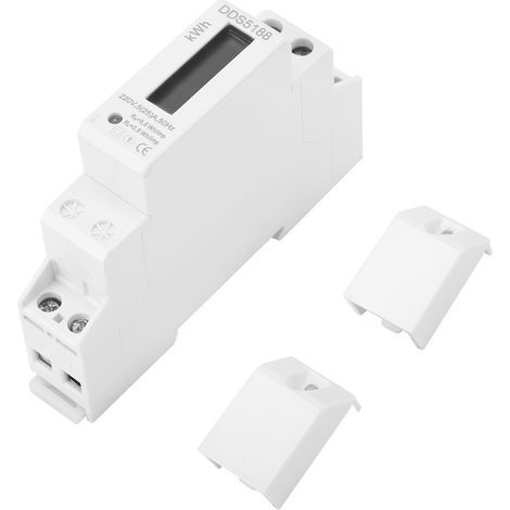 Compteur électrique numérique DDS5188 220V, 5-25A, pour kWh, à monter sur rail DIN (1/5)
