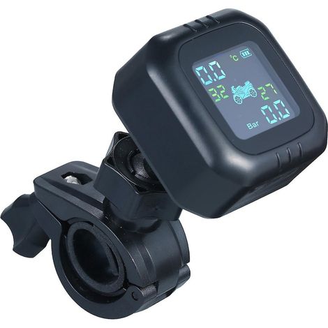 Système de surveillance de pression des pneus moto sans fil, alerte automatique pour pneus de moto et auto (1/5)