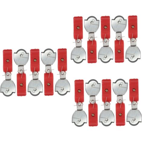 30 Pièces Câble Poulie Câble Métallique De Levage Pivotant Gréement à Poulie Simple Outil De Levage Poulie D'atelier à Tour Plastique Miniature Provisions Rouge Poulies