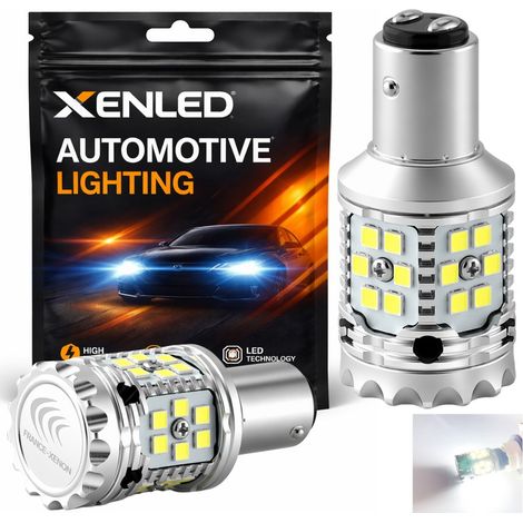 2X AMPOULES P21/5W XENLED V2.0 30 LED EPISTAR - CANBUS PERFORMANCE - BLANC Double intensité (1/5)