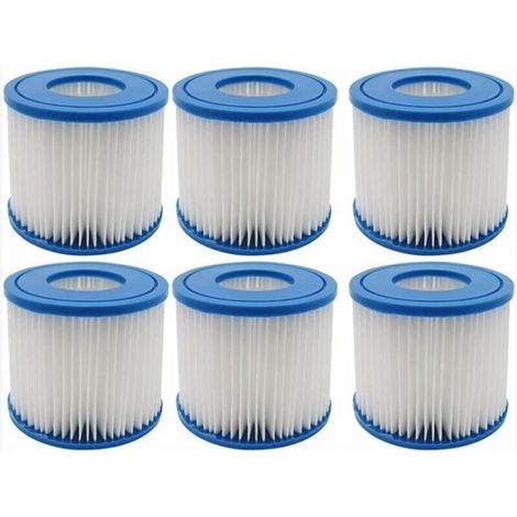 Set mit 6 Pool- und Spa-Filtern – Poolzubehör – Intex Filterpapier Typ H (1/5)