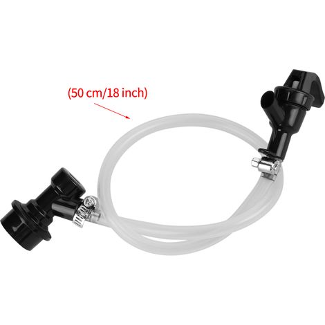 50cm tuyau à bière avec robinet de fête et raccord balle lock pour fût de bière (1/5)