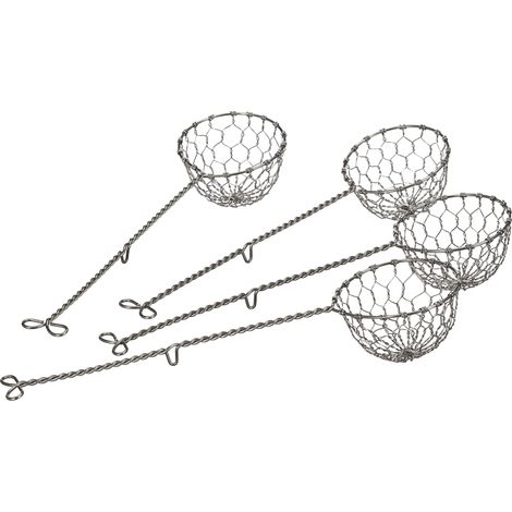 kela 77924, Set di 4 colini per fonduta, 4 Pezzi, Acciaio Inox 18/10, Tamis, Stainless Steel, Argento, 1 - Confezione, 4 unità (1/4)