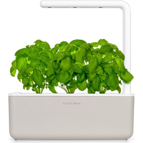 CLICK & GROW SMART GARDEN WITH 3 BASIL CARTRIDGES, BARRO (1/2)