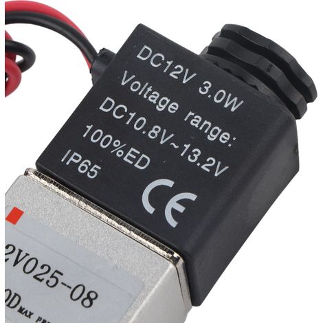 Électrovanne Airtac 2V025-08, vanne directionnelle 12 V CC (1/5)