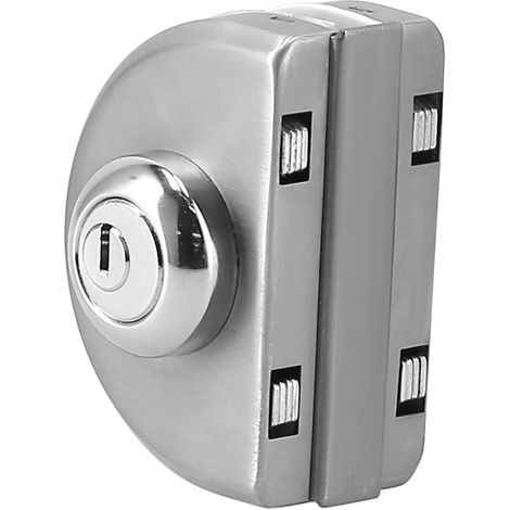 Serrure de porte coulissante antivol à pression pour verre de 1012 mm d'épaisseur, avec 3 clés, pour la maison (1/5)
