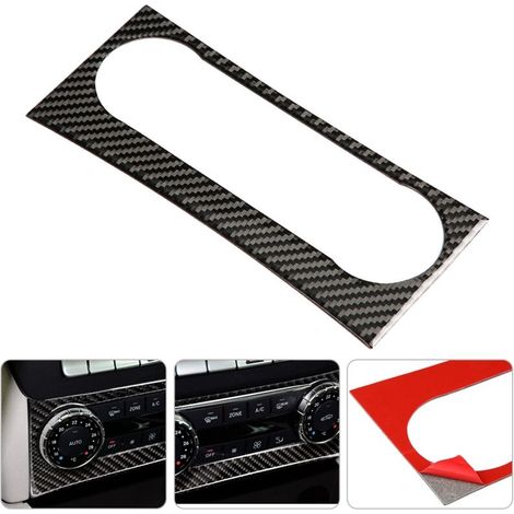 Revêtement d'habillage de climatisation de console centrale en fibre de carbone pour Mercedes W204 2005-2012 (1/5)