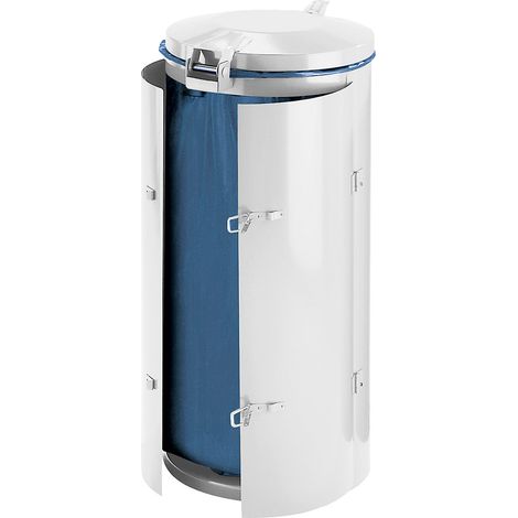 VAR, Collecteur de déchets en tôle d'acier, capacité 120 l, (1/2)