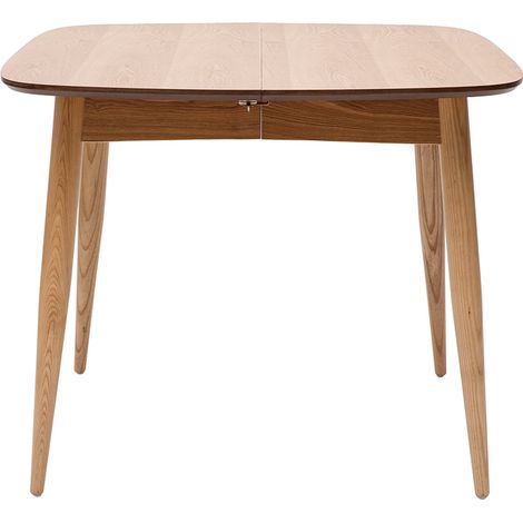Ausziehbarer Esstisch Esche naturell Länge 90130 cm NORDECO