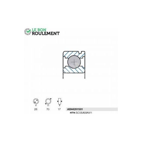 Roulement à billes AB44201S01-SNR