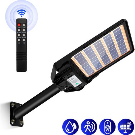 SWANEW Lampione stradale a LED a luce solare 100W Sensore di movimento per lampada solare temporizzata con telecomando per esterni (1/5)