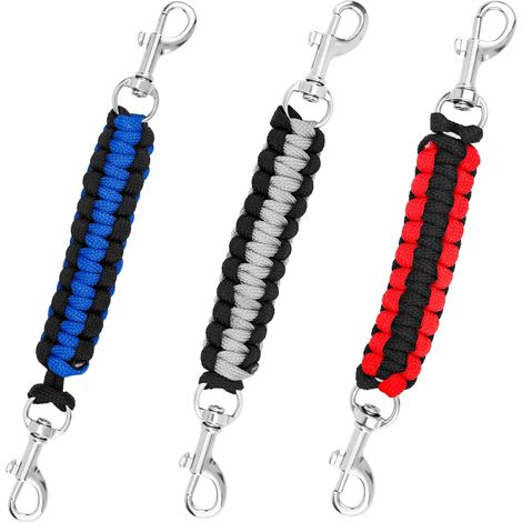 3pcs Colliers de Sécurité à Griffes, 17,4 x 2 cm Rotatifs à 360° Sangles Sécurité pour Collier Rallonges Laisse Chien Double Clip pour Connecter Un Harnais Chien (1/5)
