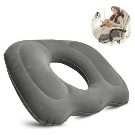 45x39cm Coussin de siège Gonflable pour hémorroïdes - Coussin d’Assise Orthopédique Rond avec Pompe, Soulage Les héamorroïdes, Le Coccyx ou Les douleurs postnatales (1/5)