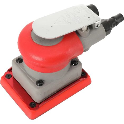 Pneumatischer Schleifer mit robuster Metall- und Kunststoffkonstruktion, 75 x 100 mm Abmessungen, kompatibel mit quadratischem Schleifpapier, 0,6 - (1/5)