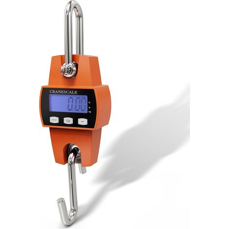 Filiyano-Mini balance à grue portable de 300 kg avec crochet métallique pour bagages, colis, pêche, élévateur Hoyer (Orange) (1/4)