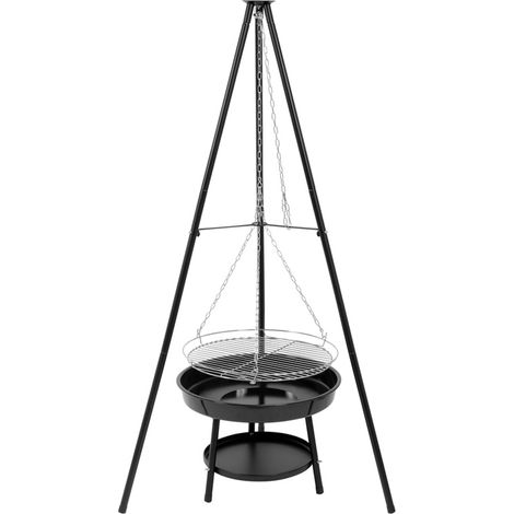 Barbecue sospeso su treppiede con braciere, griglia da 46 cm, 99903