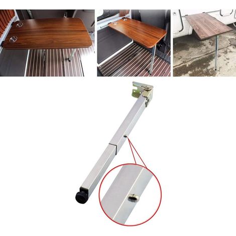 Teleskop-Tischbeine – 2er-Set – Edelstahl – Höhenverstellbar und klappbar – Für Wandtische oder Beistelltische – 70 cm (1/5)
