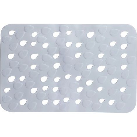 Alfombra de bañera PVC DROPS 53x35cm Gris Spirella