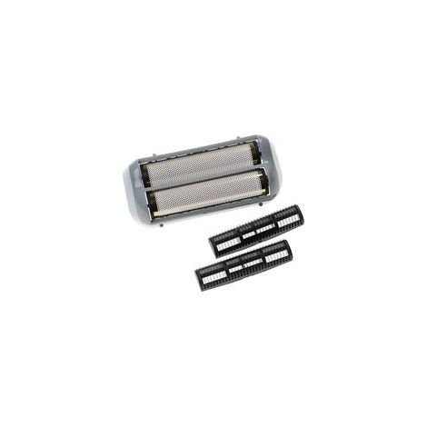 Scherkopf-Set kompatibel zu Andis ProFoil Lithium, 1x Scherkopf & 2x Klinge, Schwarz/Grau-Kompatibles Produkt