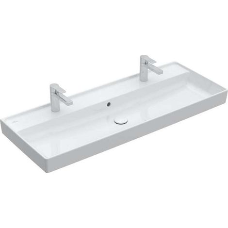 Villeroy & Boch Collaro Schrankwaschtisch, 2 Hahnlöcher, mit (1/4)