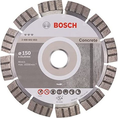 Bosch Profesional 2 608 602 653 - Disco de corte diamante Best for Concrete 150 x 22,23 2,4 12 mm (pack 1)