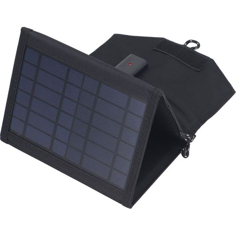 10,5-W-Solarpanel-Ladegerät-Set mit 5-V-USB-Ausgang, tragbarem, faltbarem Akku, Solar-Polysilizium-Modul mit 3 Platinen für kleine Handykameras (1/5)