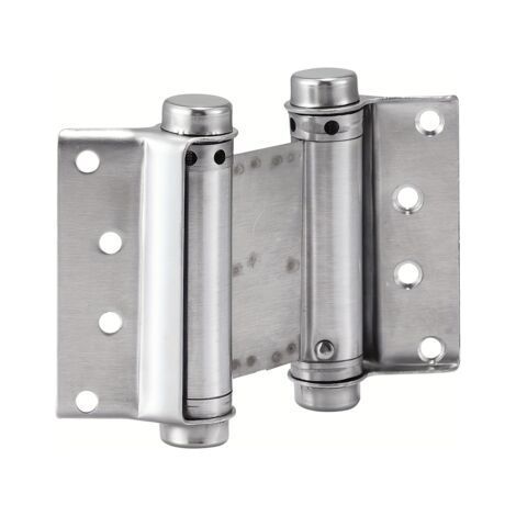 Set mit 2 doppeltwirkenden Federbändern 7,62 cm aus Edelstahl 201 für Café- und Wohnzimmertüren