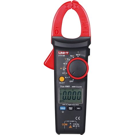 Pinza amperometrica autorange 3,5 digit UNI-T UT-213C CAT III 600V - Funzioni: tensione DC, tensione AC, corrente DC, corrente AC, resistenza, frequenza, capacità, temperatura, prova diodi, non contac (1/4)