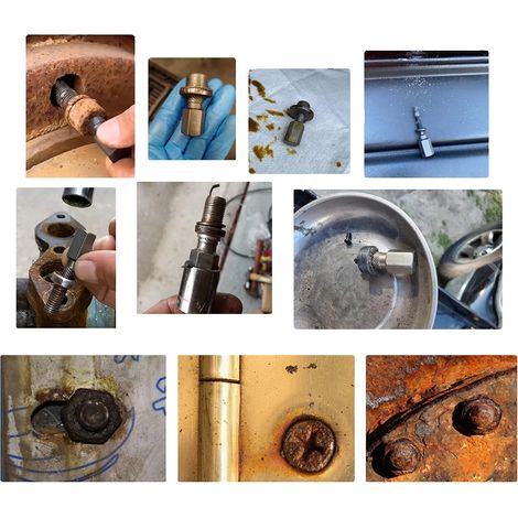 Jeu d'extracteurs de vis, 25 pièces, Acier chrome-molybdène à haute dureté, Design spiral gauche, Étui de transport portable, Plage de tailles : 1/8" à 7/8" (1/5)