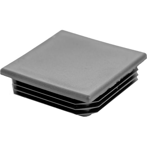 Plus Pfostenabdeckung für Stahlpfosten 8 x 8 cm Schwarz Kunststoff