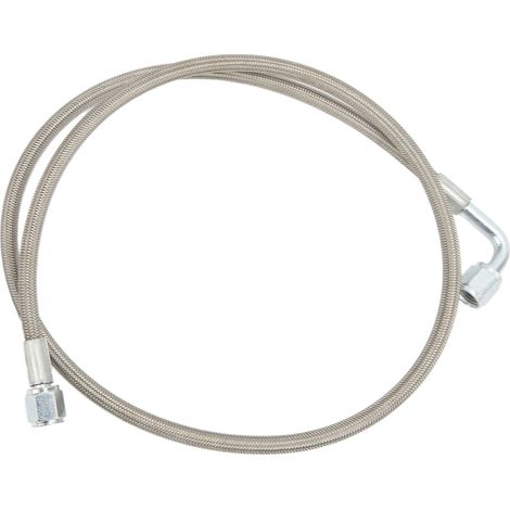 Ligne d'alimentation en huile Turbo 4AN 90°, tuyau tressé en acier inoxydable, tube flexible 60 pouces, raccord coudé pour turbocompresseur (1/5)