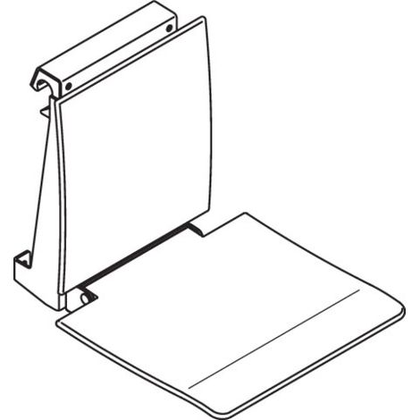 HEWI 950.51.10190 92 Siège suspendu, L:450, pour profil D:33 (1/2)
