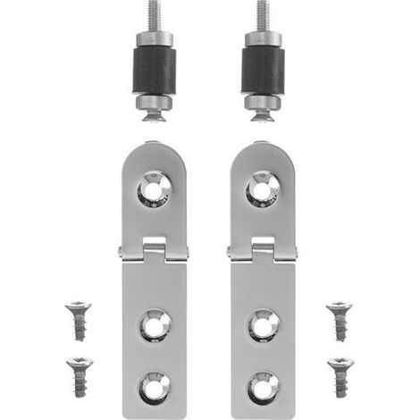 Duravit Scharnierpaar für Urinaldeckel Fizz, Chrom