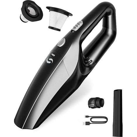 Aspirateur Voiture Puissant, Mini Aspirateur De Table avec Batterie Rechargeable, Aspirateur sans Fil pour Homme Femme, pour Voiture, Maison, Poils d'animaux (1/5)