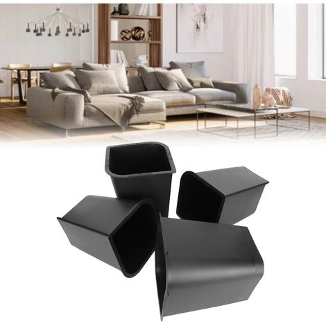 Bett- und Möbelgestelle, 8 Zoll schwarze ABS-Bettfüße, 4 zusätzliche Bettfüße für ergonomische Erhöhung
