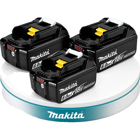 Batterie de perceuse rechargeable, 18V, capacité de 6,0Ah, Batterie 6Ah 3PC (1/2)