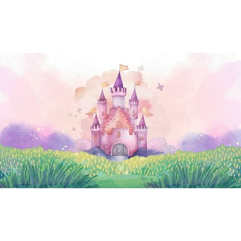 Papier peint panoramique Enfants - Château - 130 cm x 73 cm (1/2)