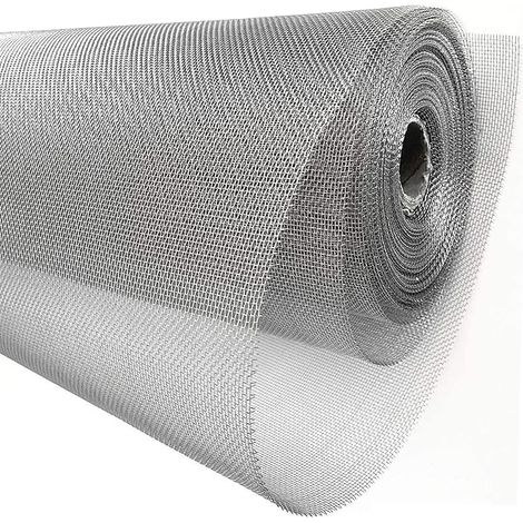 1 Rouleau Grillage Acier Inoxydable 40 Mailles, Filtration Fine 0,45mm, Anti Rongeur Pour Jardin Et Aération (1/5)