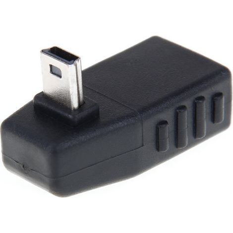 Adaptateur USB mini-USB vers USB femelle coudé à 270 degrés pour voiture (1/5)