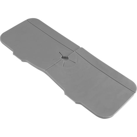 Tapis de bonde de robinet multifonctionnel en silicone, protection anti-éclaboussures, tapis de robinet de cuisine, gris (1/5)