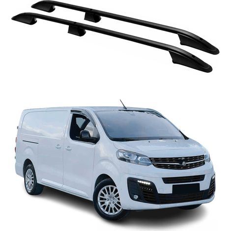 Barres de Toit longitudinales pour Opel Vivaro C 2019-2026 L3 Long Aluminium Noir
