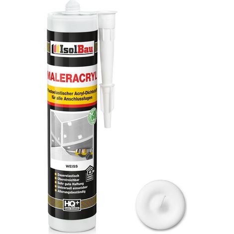 Maleracryl Bauacryl 300 ml Weiß Acryl Dichtstoff Innen Aussen Dichtmasse (1/5)
