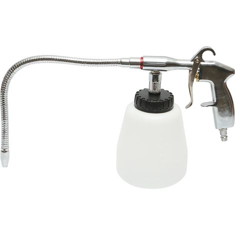 Pistola ad aria compressa per la pulizia del motore tipo Tornador, tubo flessibile in metallo, serbatoio da 1 litro. (1/5)