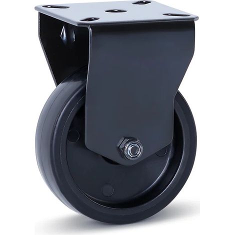 Roue fixe - MESO - Meuble noire - 75mm - 60kg (1/2)
