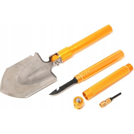 Saperka militar, pala plegable 9 en 1 (hacha, cuchillo táctico, sierra, martillo) con funda