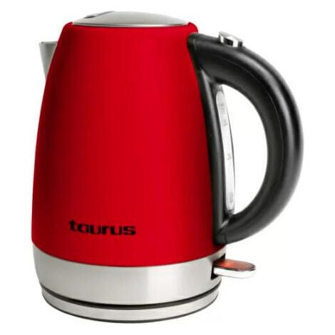 Hervidor 1,7l 2200w vintage rojo acero inoxidable - 958527000 - taurus - (1/3)